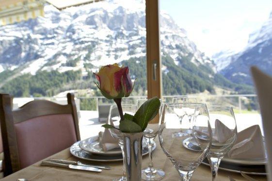 Hotel Gletschertal Grindelwald Restaurace fotografie